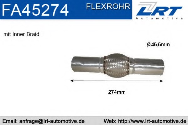 LRT FA45274 Flex Hose, exhaust system